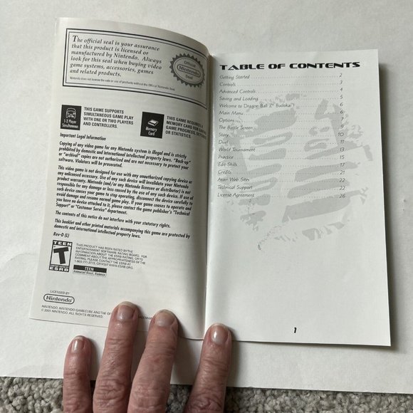 Nintendo GameCube Dragon Ball Z: Budokai Case + Manual Only-No Game-2003 collect - Picture 6 of 7